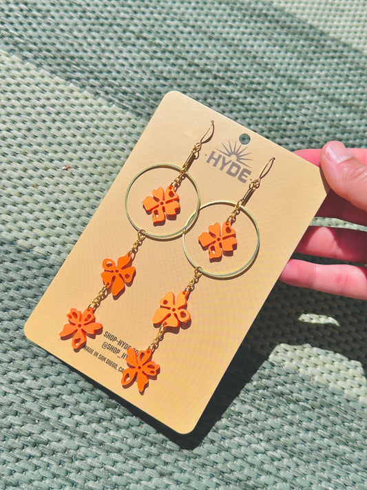 Lumpy Flowers | Aster in Metallic Orange