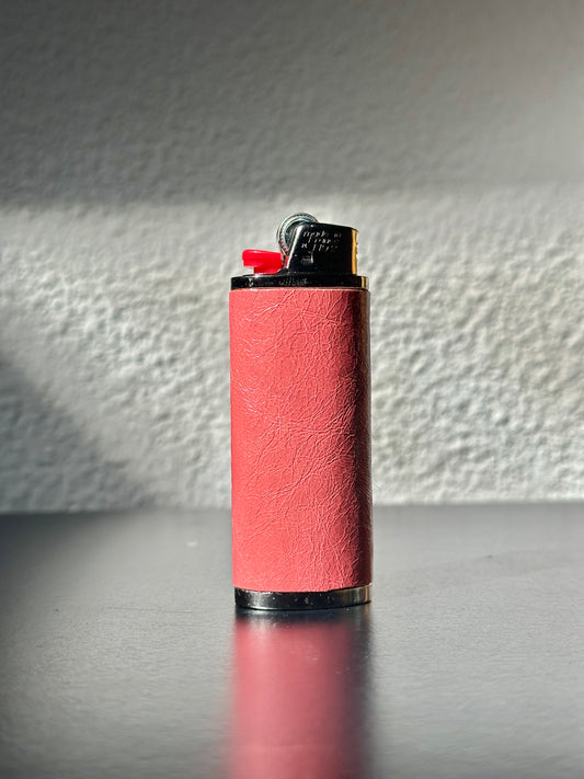 Lighter Case in Pink Leather