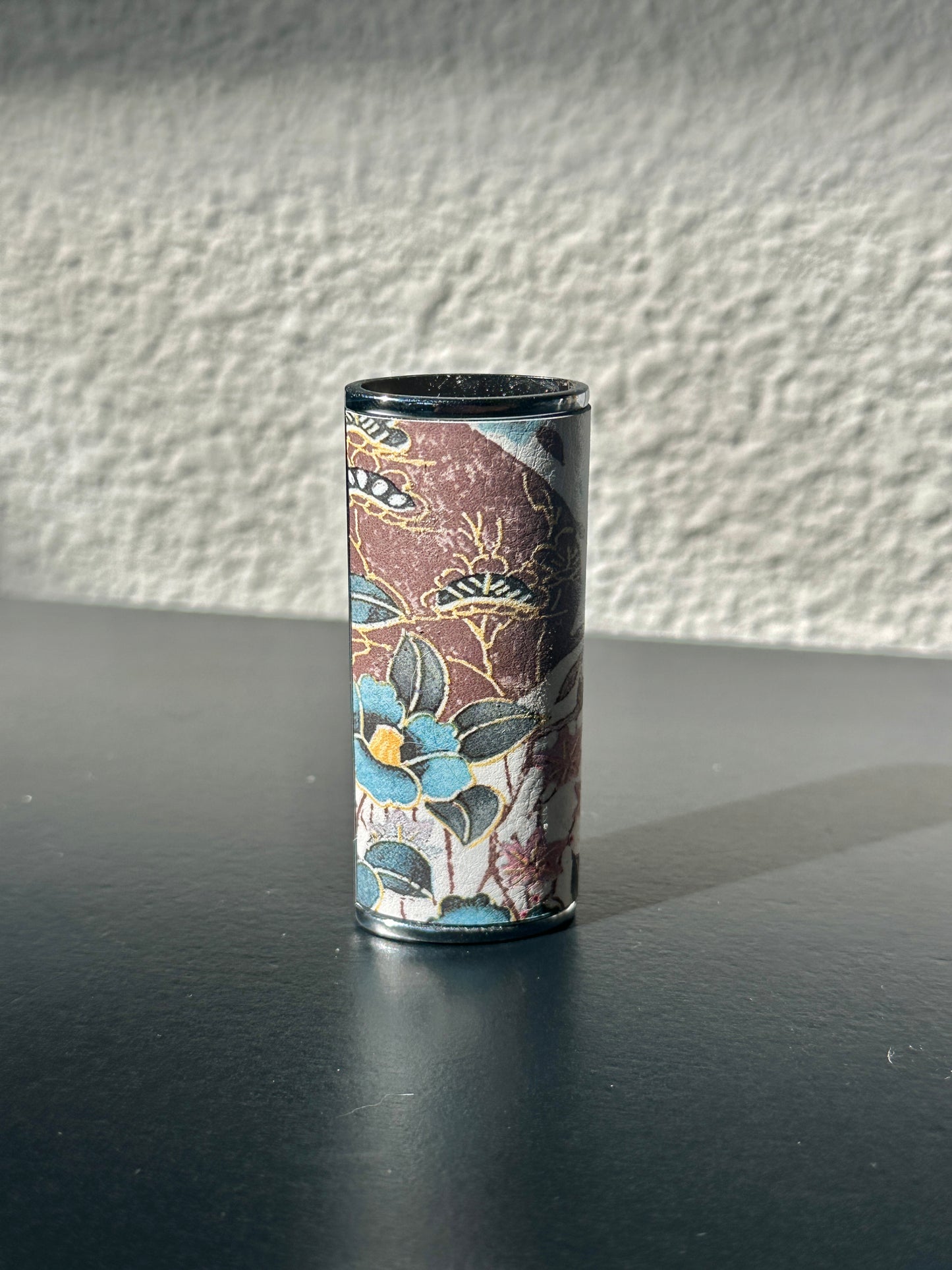 Lighter Case in Cherry Blossom Leather