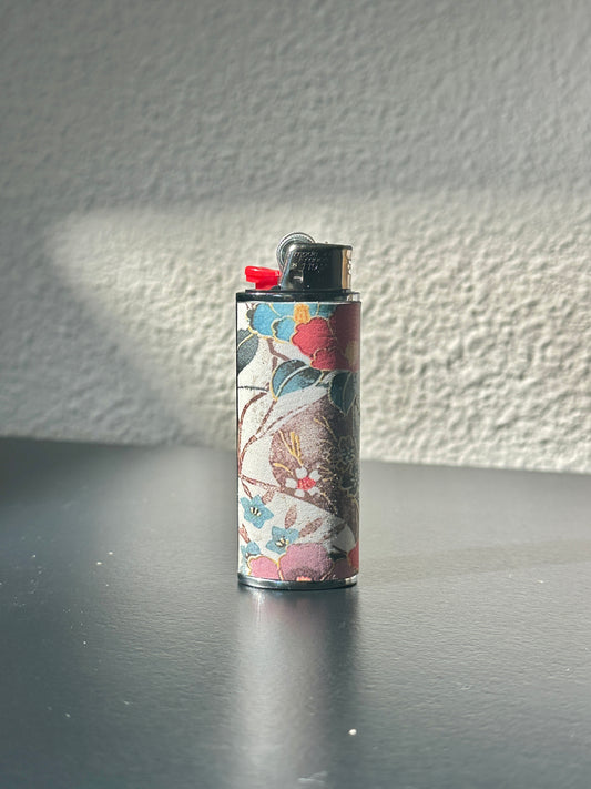 Lighter Case in Cherry Blossom Leather