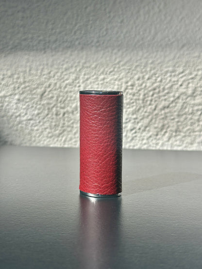 Lighter Case in Maroon Leather